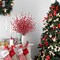 15 Pcs Artificial Red Berry Stems Christmas Red Berries Holly Berry Branches Fake Burgundy Berry Picks for Floral Arrangements Christmas Tree Holiday Home Xmas DIY Crafts Decor (Red)